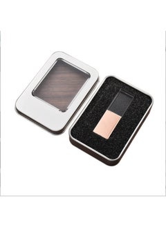 ماركة غير محددة قرص U مضيء كريستالي DIY داخل LOGO Business Gift USB 2.0 3.0 قرص U معدني عالي السرعة - اللون: قرص U + صندوق حديد التعبئة والتغليف - السعة: USB2.0 8 جيجابايت  - Image 1