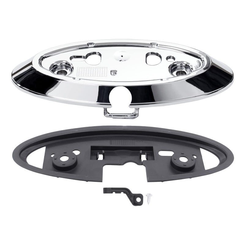 ApplianPar Tailgate Backup Camera Emblem Mount Bezel Chrome for Ford F150 2010-14, F250 F350 F450 F550 Super Duty 2013-16, Ranger 2019-2023 - Image 1