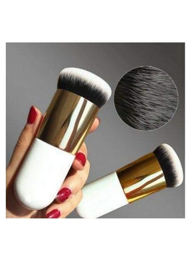 SUNISA Mini White Foundation Makeup Brush 2 Pcs For Womens And Girls (Pack Of 2) - Image 4