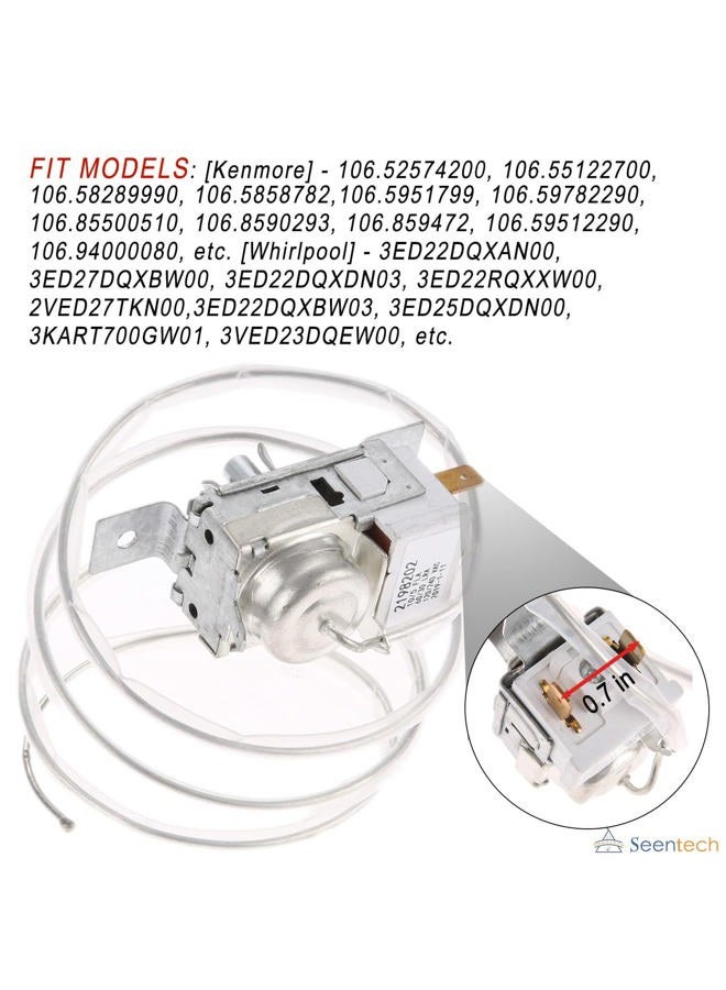 Seentech 2198202 Refrigerator Cold Control Thermostat - Exact Fit for Whirlpool,Kenmore. Replaces Part Numbers: WP2198202 2161284 2198201 PS11739232 AP6006166 - Image 3