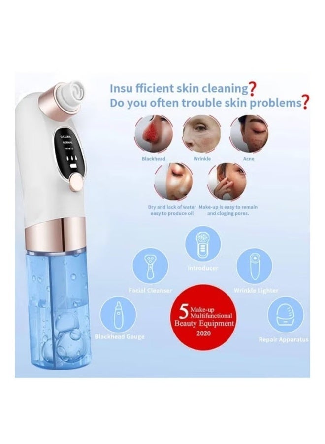 ILMR Blackhead Remover, Pore and Facial Vacuum Cleaner, USB Rechargeable Blue Light Cleaning Tools with 3 Modes and 6 Probes - Image 4