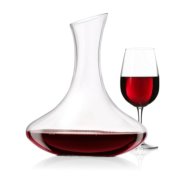 Glass Whiskey Decanter with Stopper, Liquor Bottle for Scotch, Bourbon, Vodka, Wine, Bar Decor (Decanter Swinging Design)  - Image 1