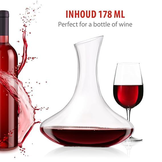 Glass Whiskey Decanter with Stopper, Liquor Bottle for Scotch, Bourbon, Vodka, Wine, Bar Decor (Decanter Swinging Design)  - Image 3