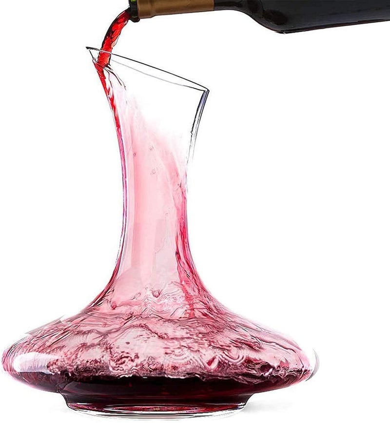 Glass Whiskey Decanter with Stopper, Liquor Bottle for Scotch, Bourbon, Vodka, Wine, Bar Decor (Decanter Swinging Design)  - Image 2