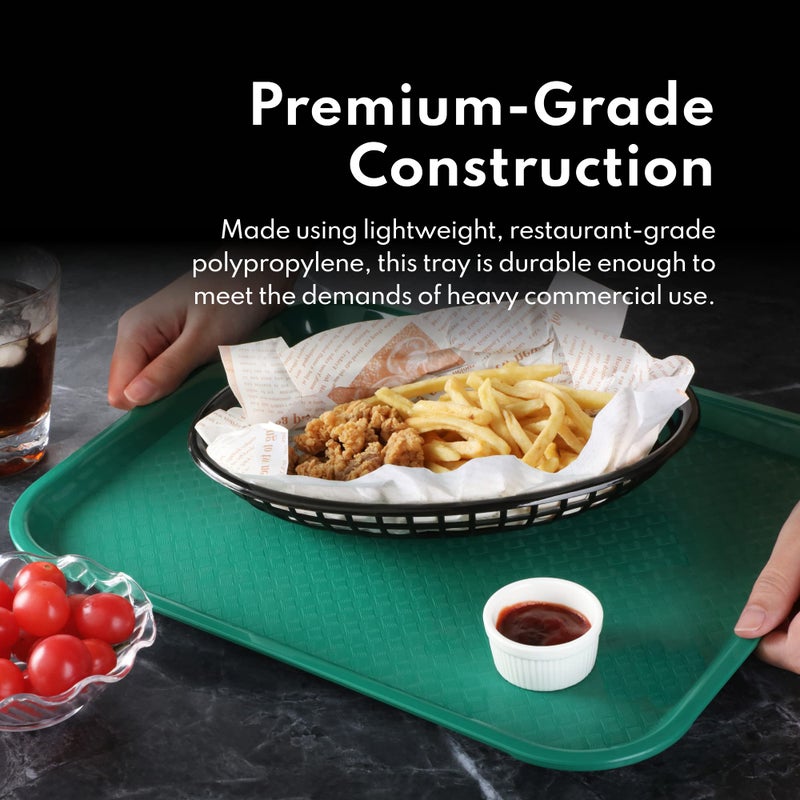 New Star Foodservice Fast Food Tray, Set of 12 (Black, 12 by 16-Inch) - Image 4