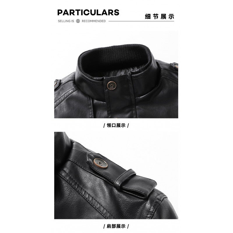 Men's PU Leather Long Jacket - Image 5