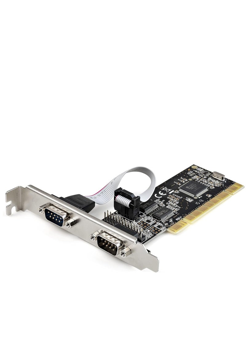 Generic - PCI Serial Parallel Combo Card with Dual Serial RS232 Ports (DB9) and 1 x Parallel LPT Port (DB25) - PCI Combo Adapter Card - PCI Expansion Card Controller - PCI to Printer Card (PCI2S1P2) - Image 1