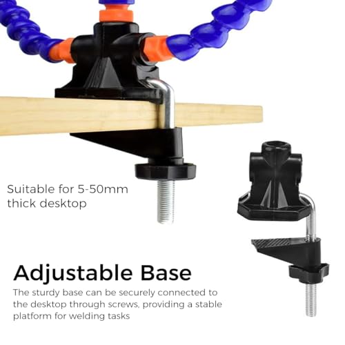 Serplex® Multi-Function Soldering Helping Hands Station With Adjustable Clamp, Flexible Arms & Durable Construction, Essential Tool For PCB, Electronic Projects & Model Building - Image 2