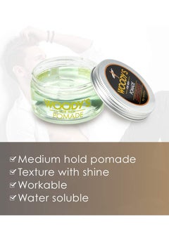 Woody's Styling Pomade for Men, Medium Hold Clear Gel with Healthy Shine, Water-Soluble, 3.4 Oz - pzsku/Z224328009B573E927276Z/45/_/1732524767/3b8036ba-3949-4dd7-b129-464f4f80646a