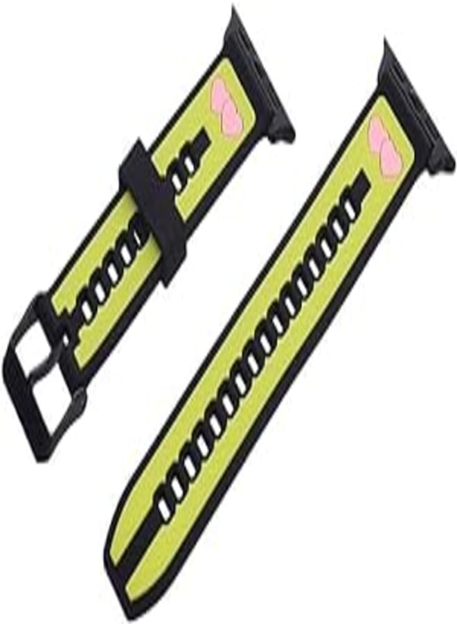 Generic Silicone Adjustable And Expandable Watch Strap With Youthful Design For Unisex Compatible With Smart Watches 38/40/41MM - Multi Color