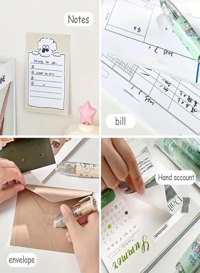 SHOPONIL 2Pcs Double Sided Glue Pen Tape Runner 0.23 Inch X 16.40 Ft, Gum Pen Adhesive Tape Roller Refill for Scrapbooking, Card Making, Handicraft, DIY Accessories - Image 3