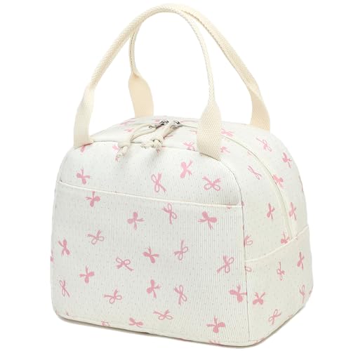 Bluboon Lunch Bag for Women Men Cute Corduroy Lunch Tote Bags Reusable Insulated Lunch Box Large Capacity Reusable Insulated Cooler for Work Picnic or Travel - Image 1