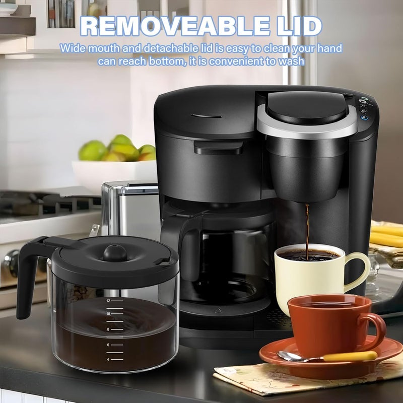 إبريق استبدال لصانع القهوة سعة 12 كوب متوافق مع Keurig 5000 K-Duo Essentials وK-Duo Essentials Hot & Cold Brewers فقط (لا يناسب موديل K-Duo 5100) - Image 4