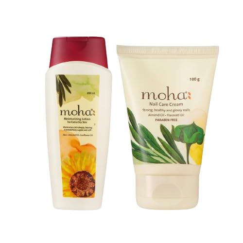 Moha Moisture Lotion 200 ml  Nail Cream 100Gm  48H Moisturization  Refreshing Hydration  Non Sticky Feel For Men  Women - Image 1