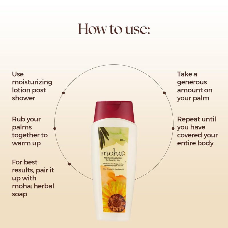 Moha Moisture Lotion 200 ml  Nail Cream 100Gm  48H Moisturization  Refreshing Hydration  Non Sticky Feel For Men  Women - Image 5