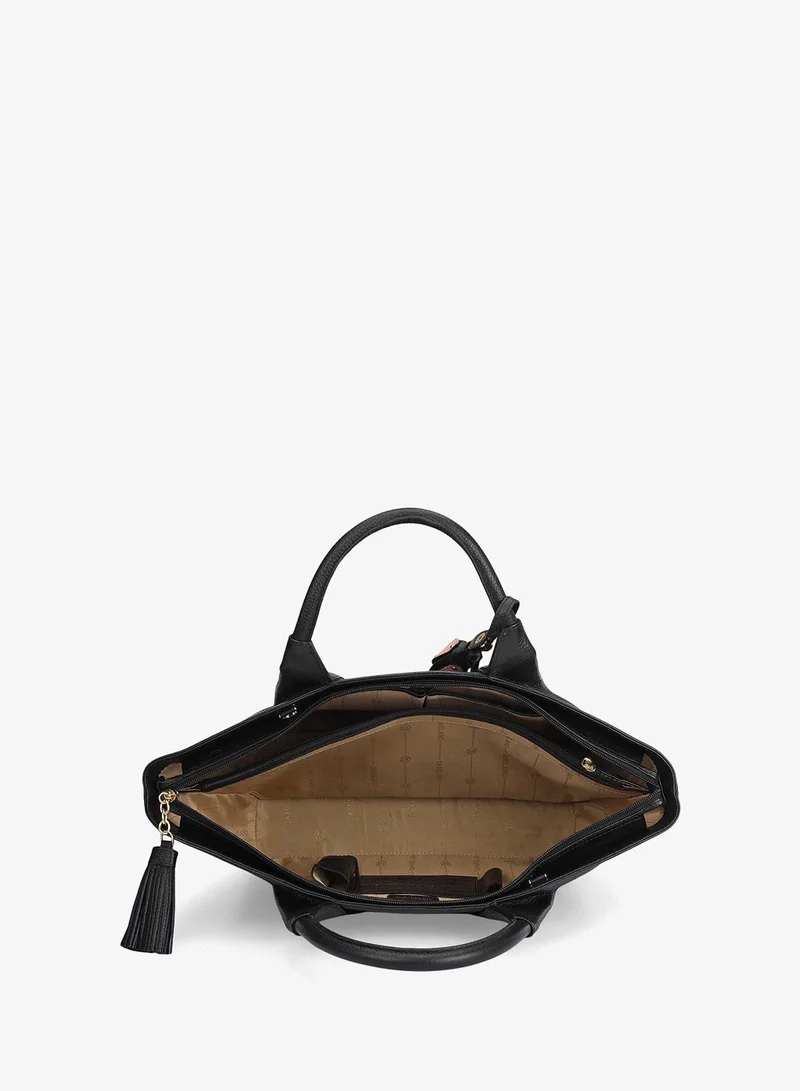 Da Milano black Willow Top Handle Bag (L) for Women | Best Price UAE