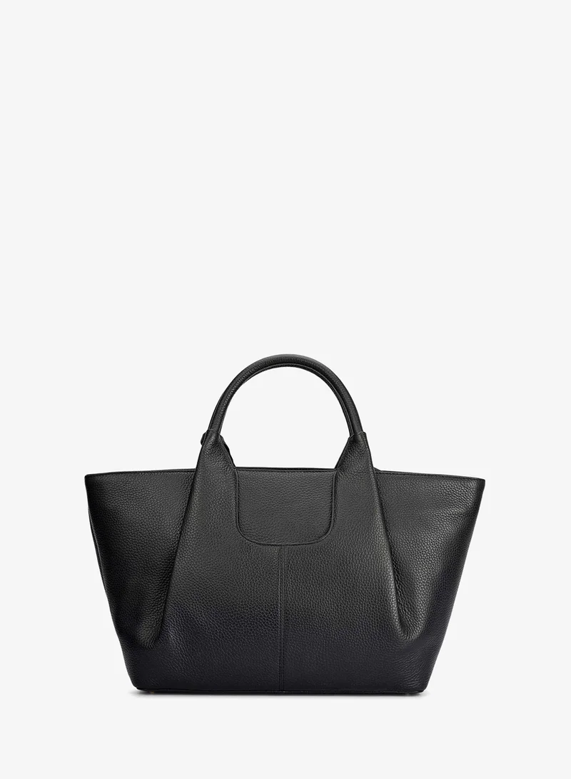 Da Milano black Willow Top Handle Bag (L) for Women | Best Price UAE