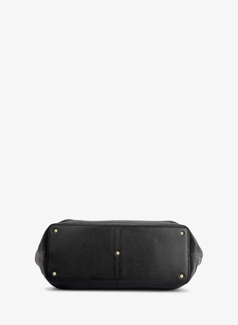 Da Milano black Willow Top Handle Bag (L) for Women | Best Price UAE
