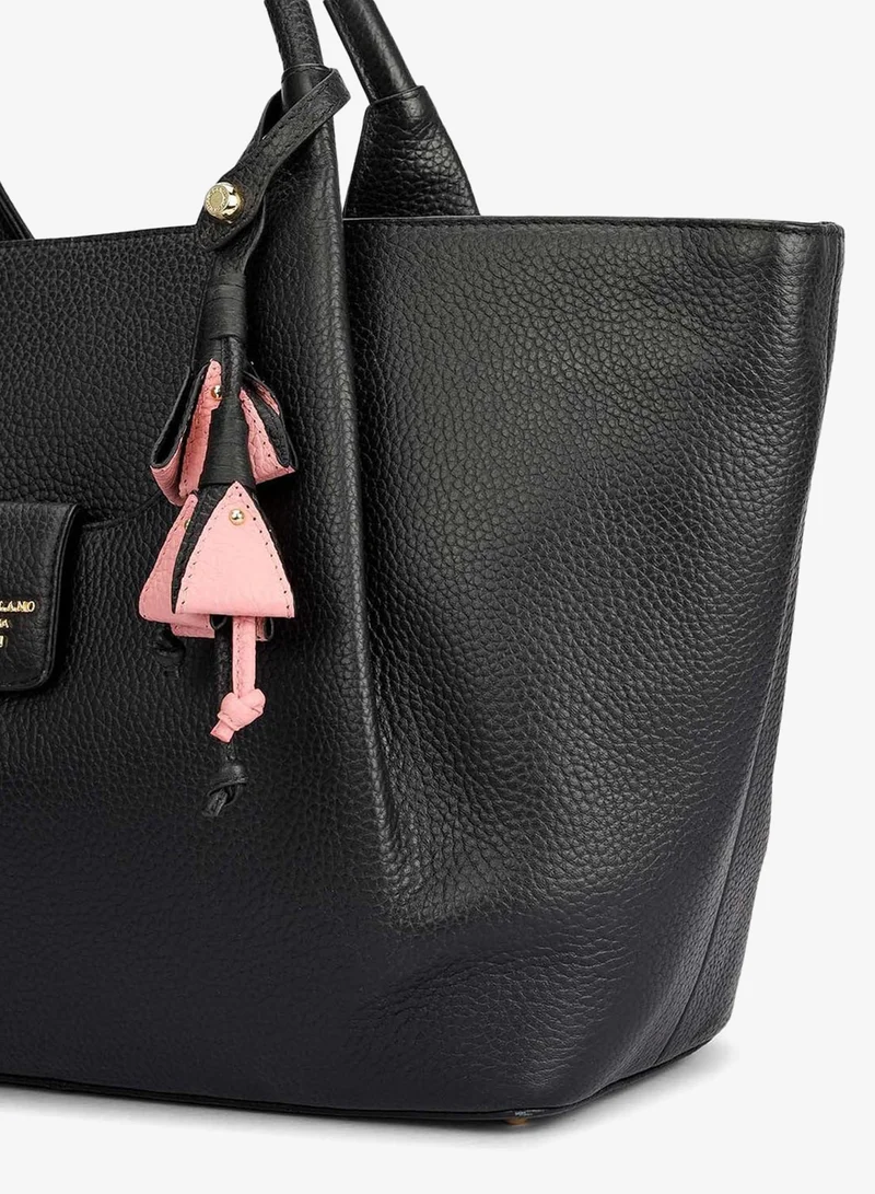 Da Milano black Willow Top Handle Bag (L) for Women | Best Price UAE