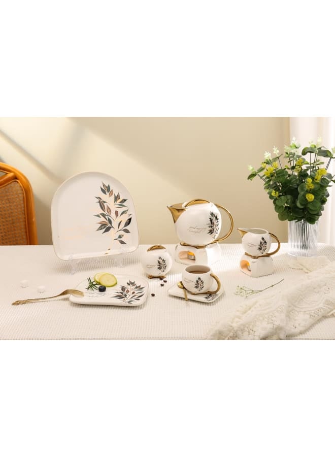Tea and cake set, 24 pieces