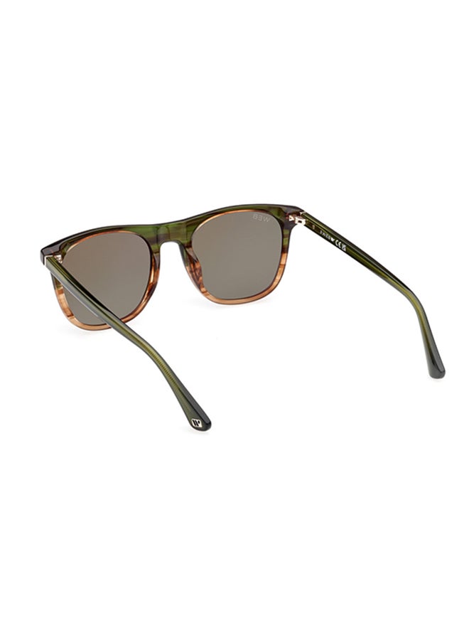 Web Square Sunglasses For Men - Dark Havana - Image 4