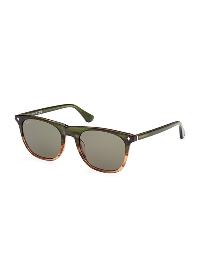 Web Square Sunglasses For Men - Dark Havana - Image 1