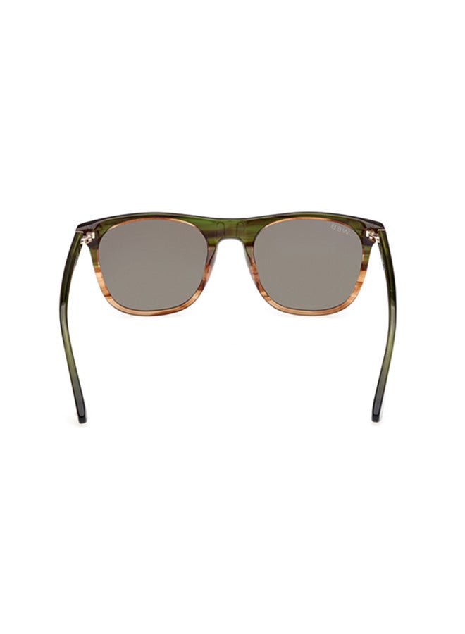 Web Square Sunglasses For Men - Dark Havana - Image 5