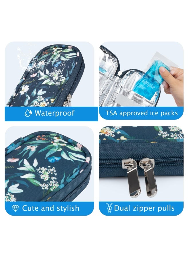 LengKe Insulin Cooler Travel Case - Portable Refrigerated Medicine Case for Insulin Pen, Medication and Diabetic Supplies with 2 TSA Approved Ice Pack - Image 4