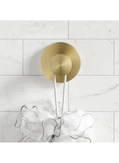 Matte Gold Suction Hooks for Shower, Bathroom, Kitchen, Glass Doors, Mirrors, and Tiles for Hanging Loofahs, Towels, Coats, Bath Robes – Supports up to 15 lbs, Waterproof, Rustproof – 2 Pack - pzsku/Z2243AB6F4E2E9AA85928Z/45/_/1736234264/472e9e55-cdf3-4170-ae21-880a1f5702fd