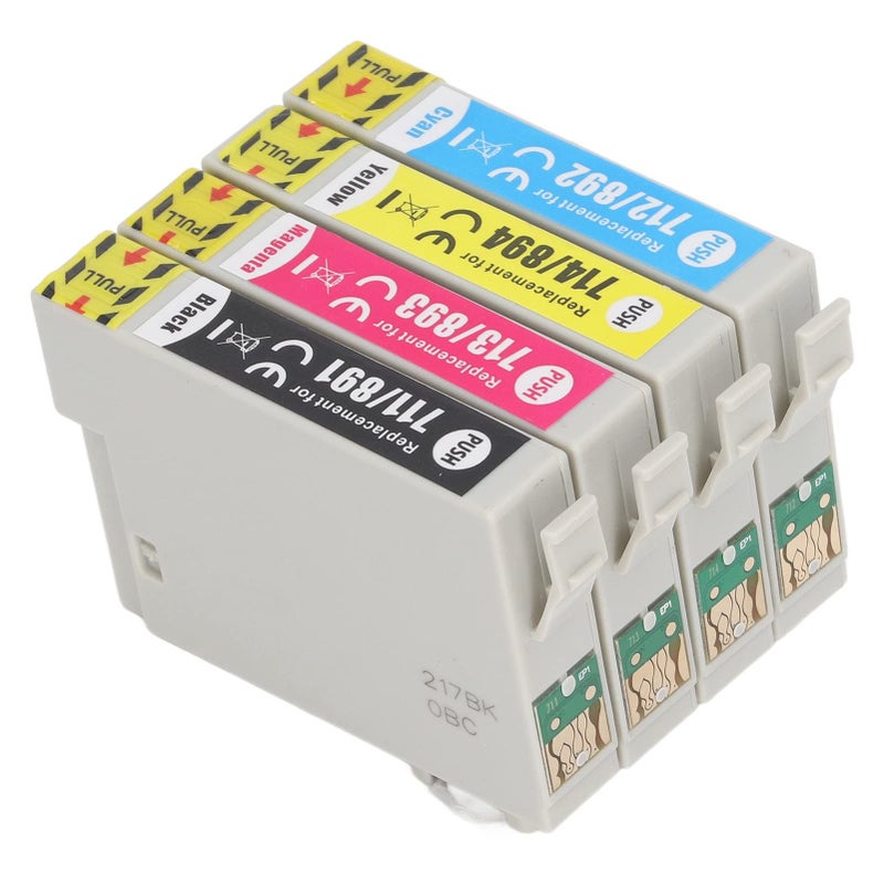 4Pcs High Capacity Printer Ink Cartridge for D78 D92 D120 Black Cyan Magenta Yellow - Image 2
