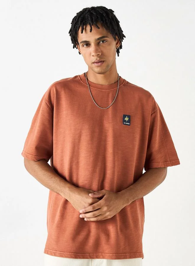 Lee Cooper Lee Cooper Oversized T-shirt with Crew Neck and Short Sleeves