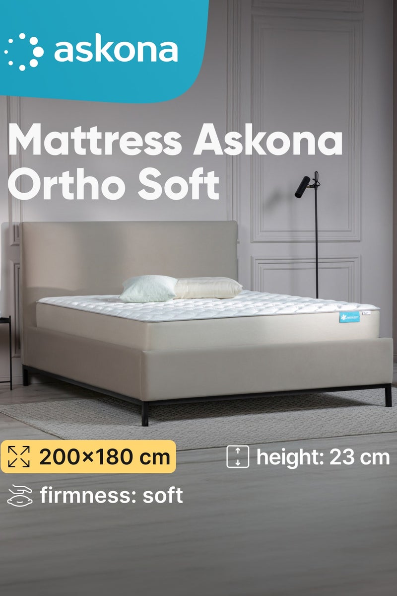 Askona Mattress Askona Ortho Soft 200x180x23 cm(LxWxH) - Image 1
