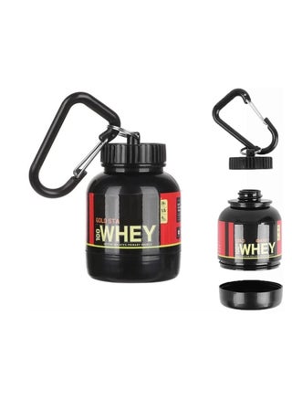 Portable Protein Powder Container with Funnel & Belt Key Chain - 100ml Capacity for Easy Nutrition On-the-Go(2 PCS) - pzsku/Z2243E0E9D48BDC6FDCDFZ/45/_/1706779194/cdf0db0c-0176-47ea-bbfa-2ca882173634