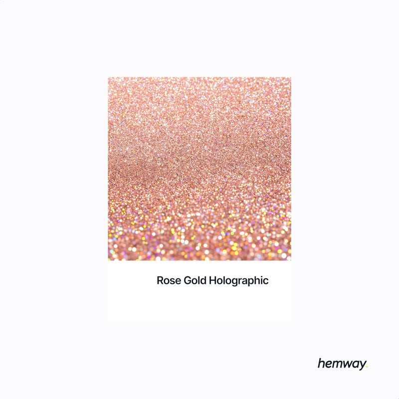 Hemway | Glitter Paint Additive for Emulsion / Acrylic Water Based Paints 100g (Rose Gold Holographic) - Image 2