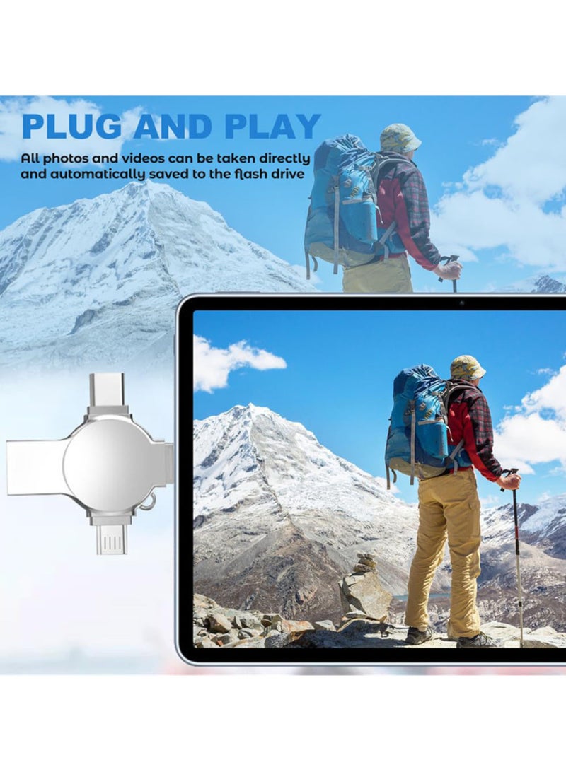 Flash Drive for iPhone 512GB, Photo Stick USB Flash Drive 512GB Memory Stick USB 3.0 High Speed Thumb Drives Portable Jump Drive Storage Device External Storage for Smartphone/Laptop/PC/Android - Image 5