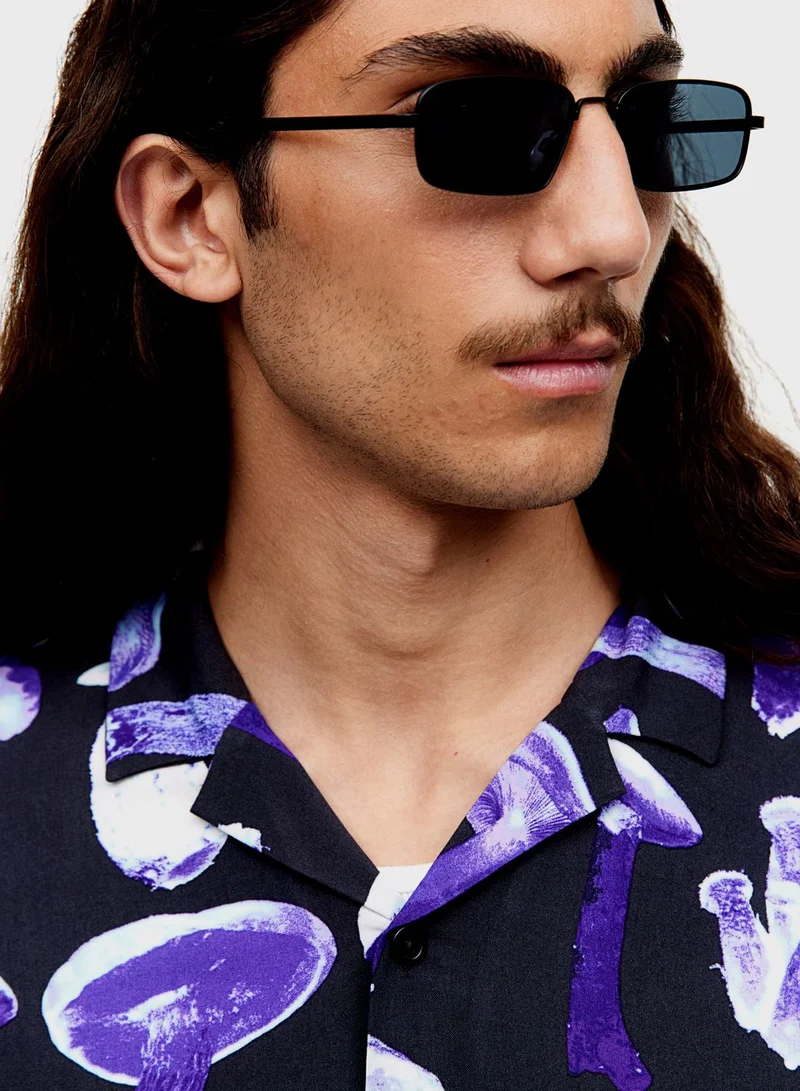 H&M Printed Relaxed Fit Shirt