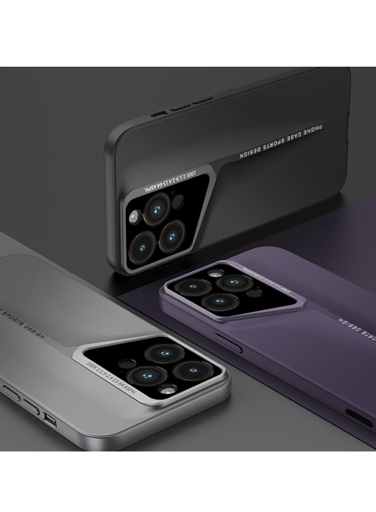 كارنييل غطاء حماية لهاتف iPhone 16 Pro Max - غطاء سيليكون فاخر مقاوم للصدمات والخدش وخفيف الوزن - لون رمادي أنيق غطاء حماية لهاتف iPhone 16 Pro Max** - Image 2
