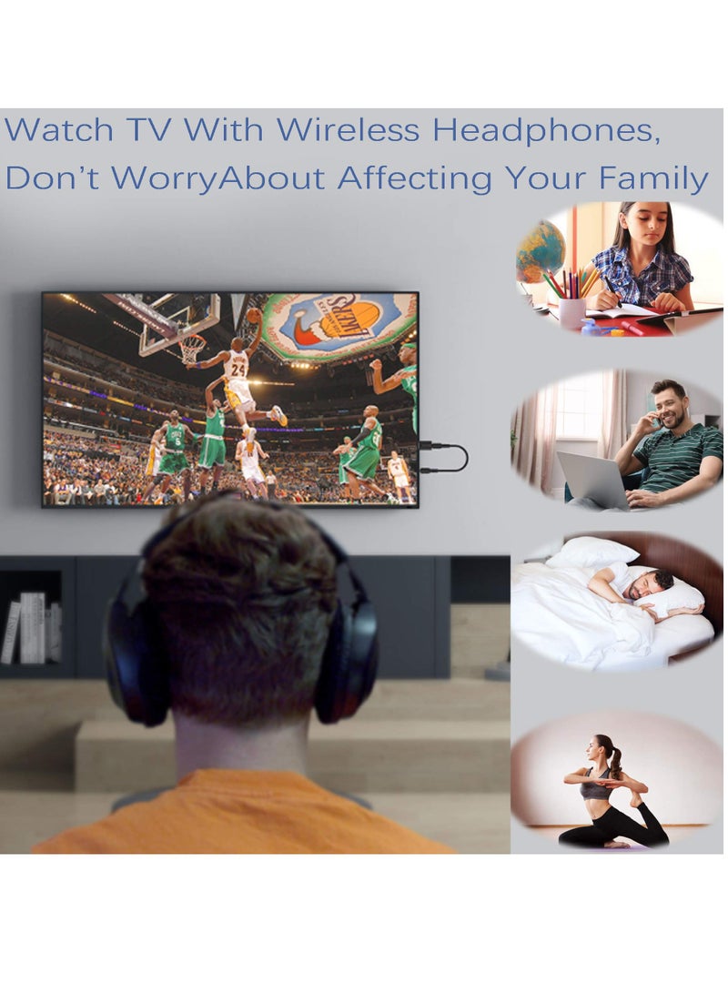 KASTWAVE USB Bluetooth 5.0 Transmitter Receiver, 4 in 1 Mini Wireless Audio Adapter, 3.5mm Bluetooth AUX Adapter Car Bluetooth Receiver for TV PC Headphone Speaker Car/Home Stereo System - Image 4