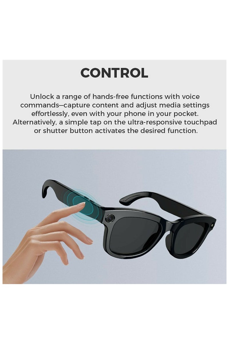 BlueFire M01 Smart Bluetooth Audio Glasses – Voice Assistant, Real-Time Translation, High-Definition ENC Sound, Long Battery Life – Music & Calls (M01-A)  - Image 5