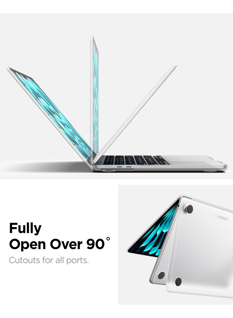Spigen Air Skin for MacBook Air 13 inch case M5/M4/M3/M2 2026/2025-2022 Ultra Slim Thin cover Translucent Matte Protective Shell 13.6 inch A3449, A3240, A3113, A2681 - Frost Clear - Image 3