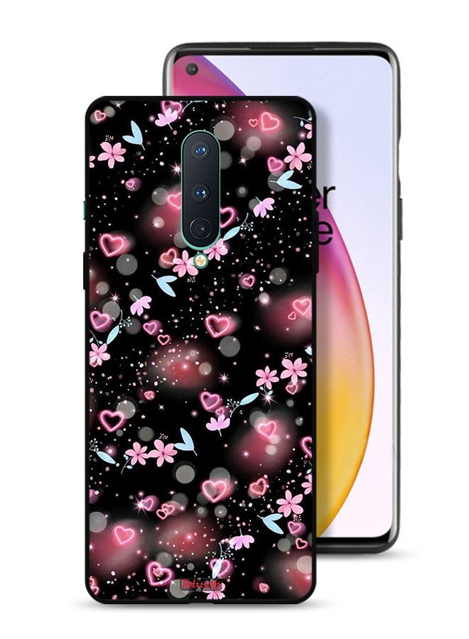 Tolwak OnePlus 8 Protective Case Cover Small Hearts And Flowers - Image 1
