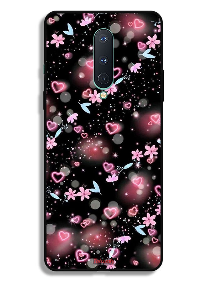 Tolwak OnePlus 8 Protective Case Cover Small Hearts And Flowers - Image 2