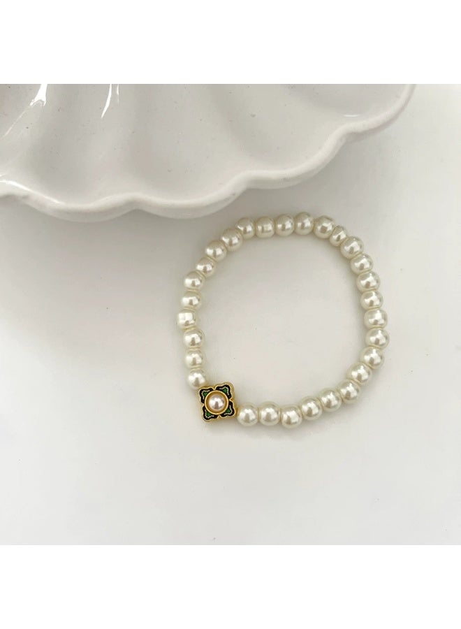 Goolsky French Irregular Pearl Bracelet for Women – Dainty Gold Chain Minimalist Jewelry, Irregular Pearls Gold Chain Anti-Tarnish, Daily Wear Gifting (Eid/Birthdays) Friends - Image 4