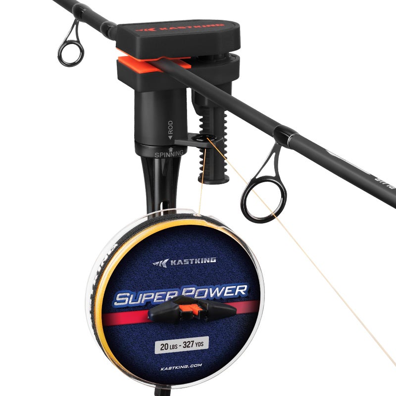 KastKing TrueWind ClampOn Fishing Line Spooler Portable Fishing Reel Spooler for Spinning Baitcasting Reels No Line Twist Adjustable Tension Builtin Line Cutter - Image 2