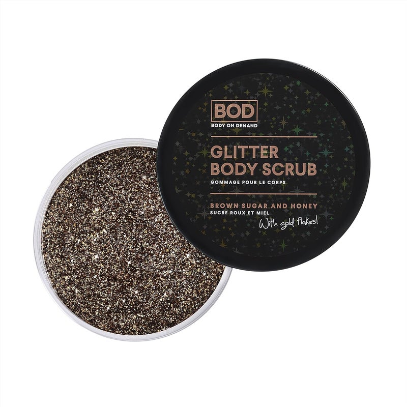 Be For Beauty BOD Body Prep Scrub Brown SugarHoneyRose Gold Flaked