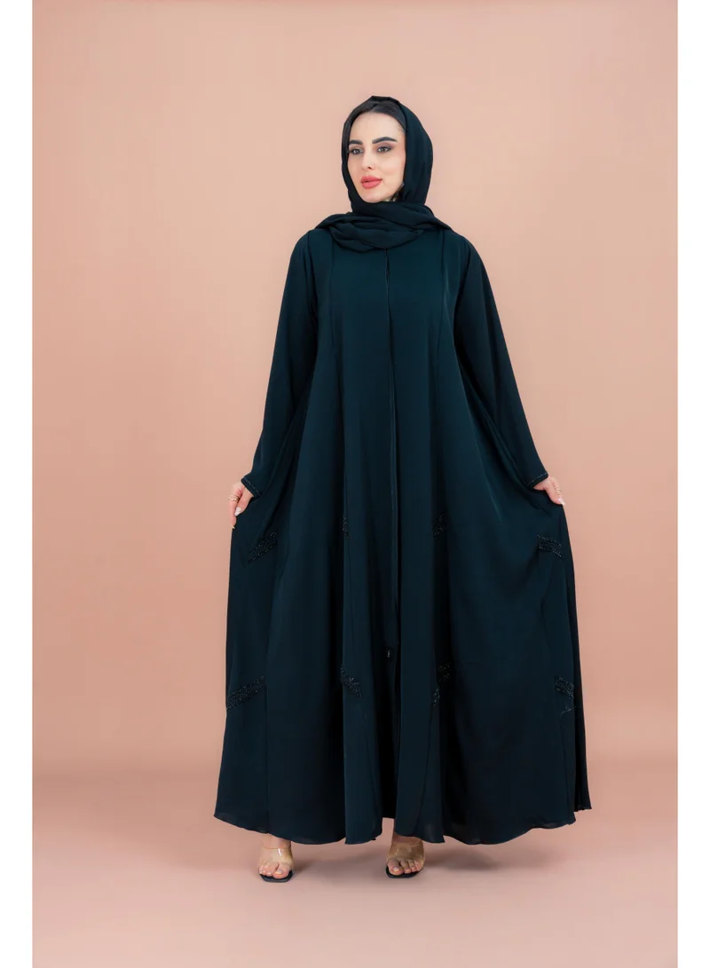 IKKXA Classic Abaya with Fine Handwork