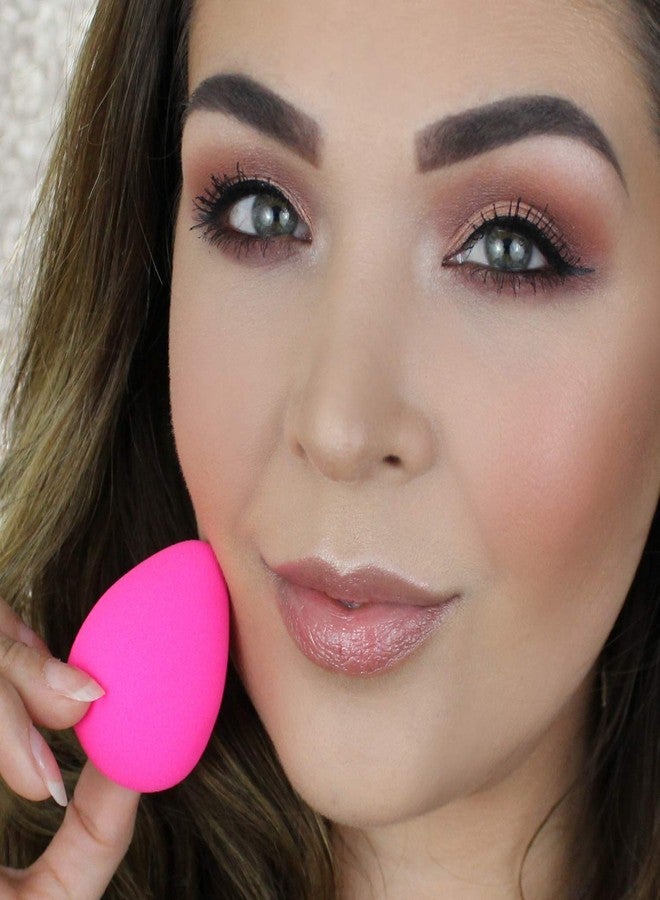 Fennec Mart Professional Oval Foundation/Highlighter Makeup Brush with Beauty Blender Puff ( Pack of 2 ) - Image 5