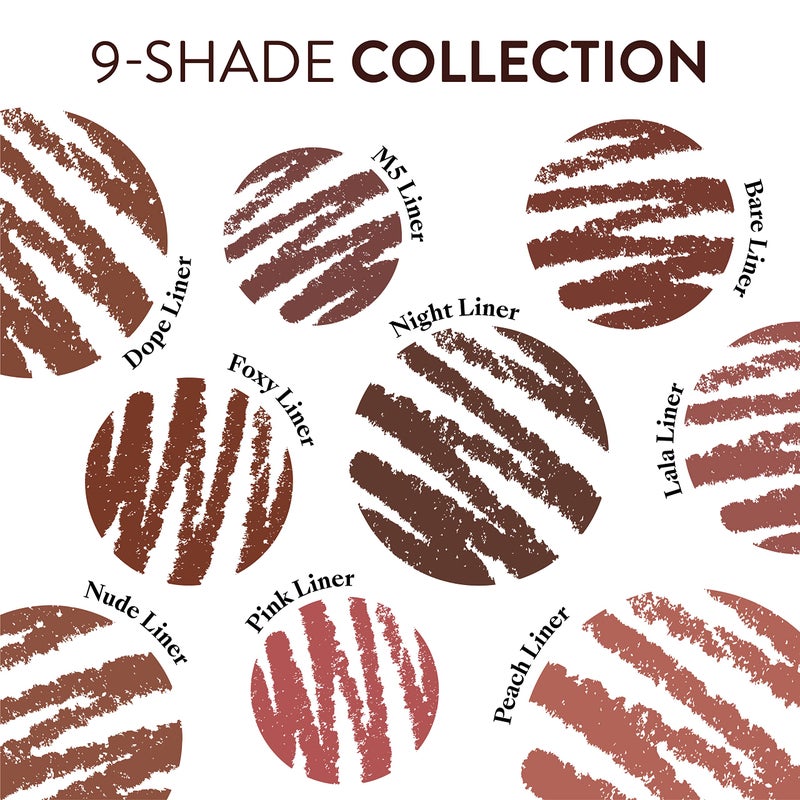 Mented Cosmetics Lip Liner for Women, Dark Brown Lipliner Lip Pencil, Waterproof Lipliner, Vegan + Cruelty Free Makeup, Nude - Image 5