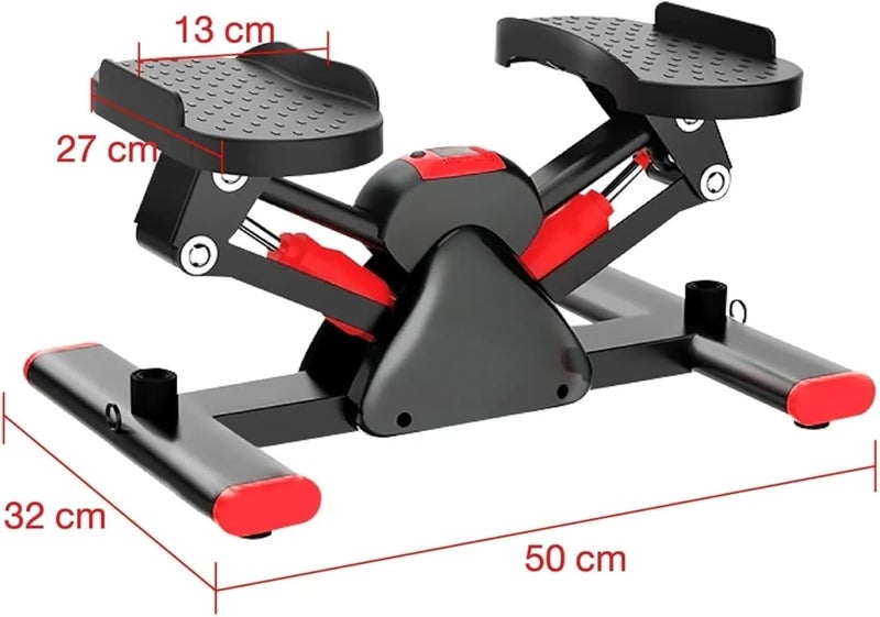 EMNDR Hydraulic Mini Stepper 2.0 for Exercise - 150kg/330 lbs Load Capacity | Compact Stair Stepper Machine with LCD Display & Resistance Bands | Cardio, Weight Loss & Home Workout (Stepper 2.0) - Image 2
