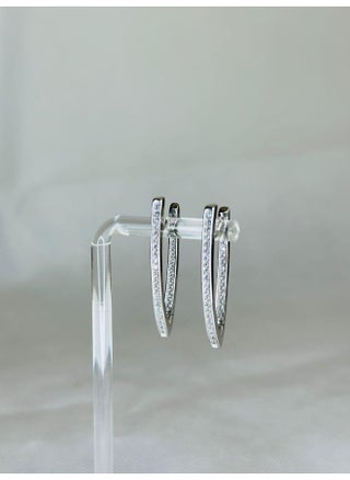 Elegant 3.5 cm Long V-Shaped Earrings with Sparkling Zircon Stones | Dazzling Drop Earrings for Women - pzsku/Z2244B07608842A87C3D1Z/45/_/1725832918/4fedecb8-e234-460a-b7d6-bdd4c5baba8a